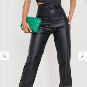 ✨NWT✨ Wide Leg Leather Look Trousers